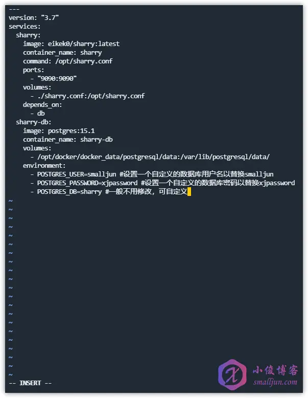 【實用的開源項目】使用云服務(wù)器部署Sharry - 新建docker-compose.yaml文件.png 【實用的開源項目】使用云服務(wù)器部署Sharry - 新建docker-compose.yaml文件.png