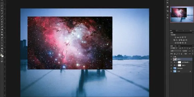 ps合成奇幻星空(4)
