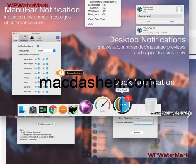 圖片[1]-One Chat 多合一聊天工具 Mac版 蘋果電腦 Mac軟件-mac大神